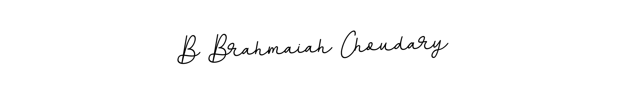 Make a beautiful signature design for name B Brahmaiah Choudary. With this signature (BallpointsItalic-DORy9) style, you can create a handwritten signature for free. B Brahmaiah Choudary signature style 11 images and pictures png