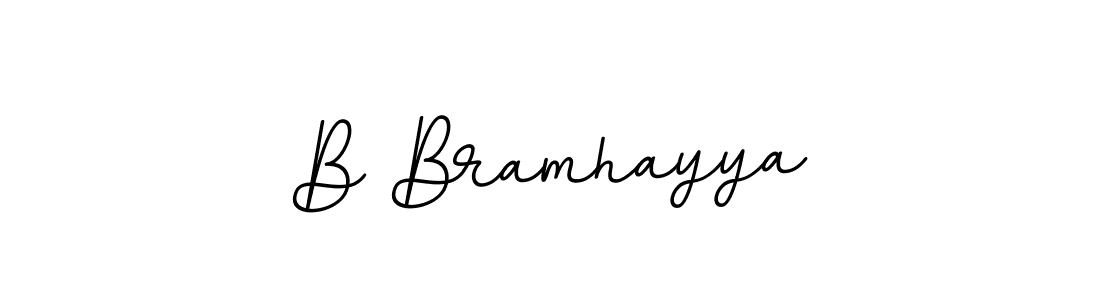 You should practise on your own different ways (BallpointsItalic-DORy9) to write your name (B Bramhayya) in signature. don't let someone else do it for you. B Bramhayya signature style 11 images and pictures png