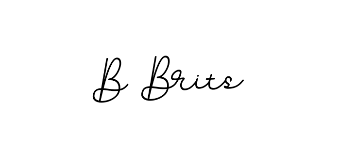 Also we have B Brits name is the best signature style. Create professional handwritten signature collection using BallpointsItalic-DORy9 autograph style. B Brits signature style 11 images and pictures png