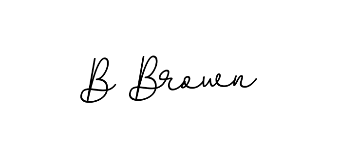 How to make B Brown name signature. Use BallpointsItalic-DORy9 style for creating short signs online. This is the latest handwritten sign. B Brown signature style 11 images and pictures png