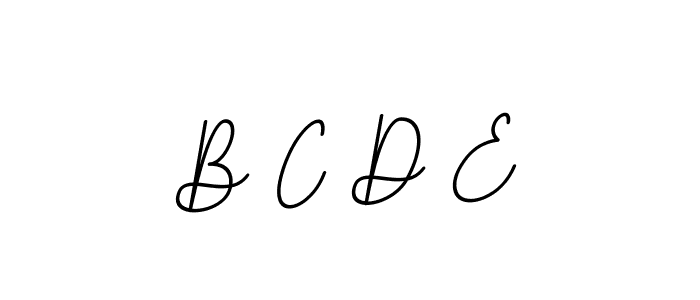 Make a beautiful signature design for name B C D E. With this signature (BallpointsItalic-DORy9) style, you can create a handwritten signature for free. B C D E signature style 11 images and pictures png