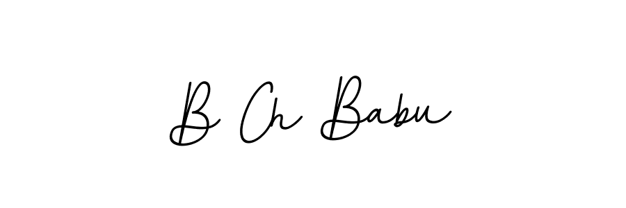 Make a beautiful signature design for name B Ch Babu. With this signature (BallpointsItalic-DORy9) style, you can create a handwritten signature for free. B Ch Babu signature style 11 images and pictures png