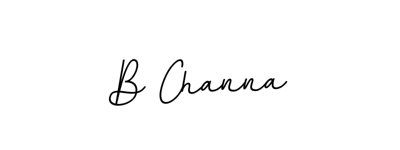 Design your own signature with our free online signature maker. With this signature software, you can create a handwritten (BallpointsItalic-DORy9) signature for name B Channa. B Channa signature style 11 images and pictures png