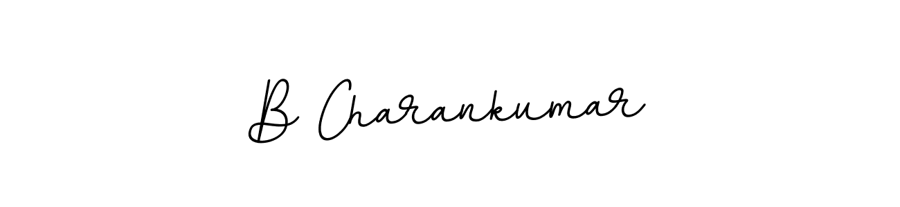 Make a beautiful signature design for name B Charankumar. With this signature (BallpointsItalic-DORy9) style, you can create a handwritten signature for free. B Charankumar signature style 11 images and pictures png