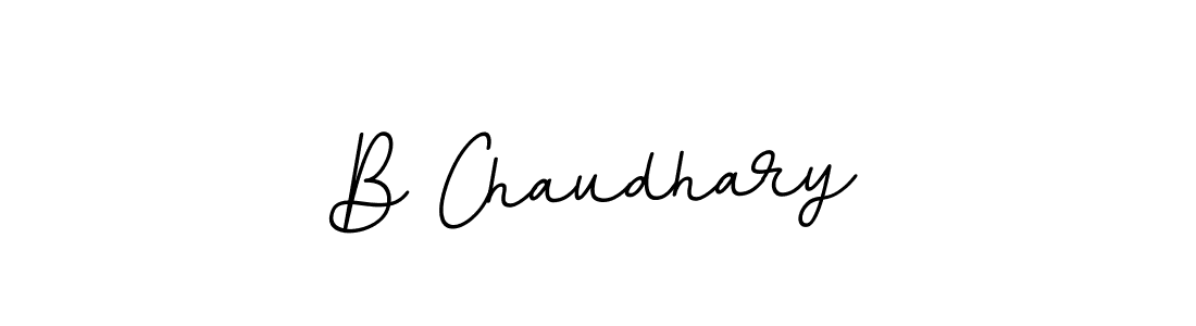 Design your own signature with our free online signature maker. With this signature software, you can create a handwritten (BallpointsItalic-DORy9) signature for name B Chaudhary. B Chaudhary signature style 11 images and pictures png