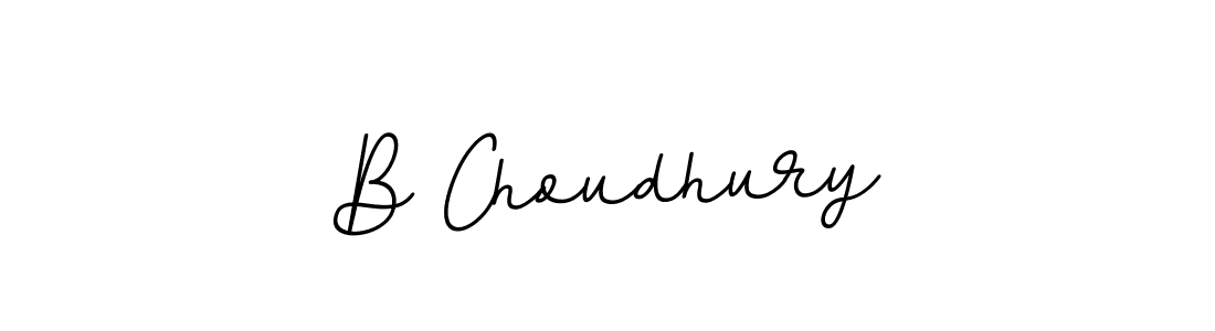 Design your own signature with our free online signature maker. With this signature software, you can create a handwritten (BallpointsItalic-DORy9) signature for name B Choudhury. B Choudhury signature style 11 images and pictures png
