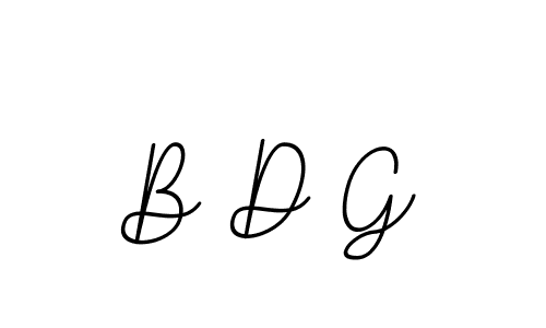 Make a beautiful signature design for name B D G. With this signature (BallpointsItalic-DORy9) style, you can create a handwritten signature for free. B D G signature style 11 images and pictures png