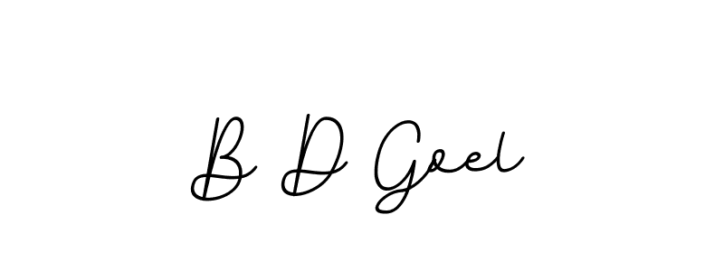 Make a beautiful signature design for name B D Goel. Use this online signature maker to create a handwritten signature for free. B D Goel signature style 11 images and pictures png
