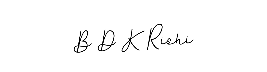 Make a beautiful signature design for name B D K Rishi. With this signature (BallpointsItalic-DORy9) style, you can create a handwritten signature for free. B D K Rishi signature style 11 images and pictures png