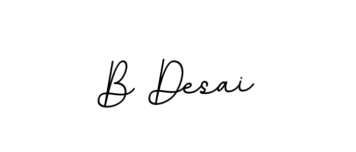 Make a beautiful signature design for name B Desai. With this signature (BallpointsItalic-DORy9) style, you can create a handwritten signature for free. B Desai signature style 11 images and pictures png
