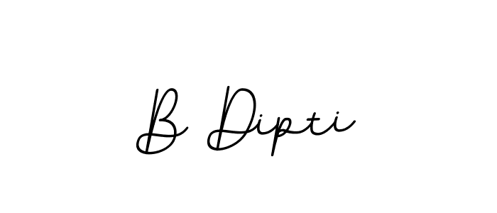 Design your own signature with our free online signature maker. With this signature software, you can create a handwritten (BallpointsItalic-DORy9) signature for name B Dipti. B Dipti signature style 11 images and pictures png