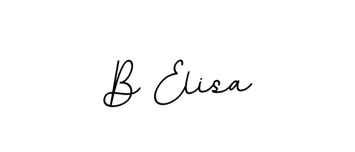 Use a signature maker to create a handwritten signature online. With this signature software, you can design (BallpointsItalic-DORy9) your own signature for name B Elisa. B Elisa signature style 11 images and pictures png
