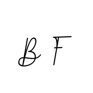 Design your own signature with our free online signature maker. With this signature software, you can create a handwritten (BallpointsItalic-DORy9) signature for name B F. B F signature style 11 images and pictures png