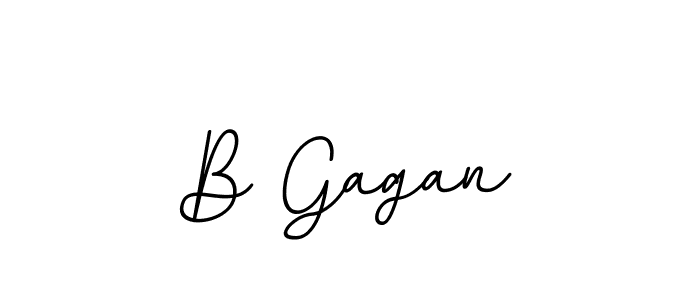 Design your own signature with our free online signature maker. With this signature software, you can create a handwritten (BallpointsItalic-DORy9) signature for name B Gagan. B Gagan signature style 11 images and pictures png