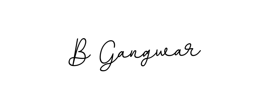 Create a beautiful signature design for name B Gangwar. With this signature (BallpointsItalic-DORy9) fonts, you can make a handwritten signature for free. B Gangwar signature style 11 images and pictures png