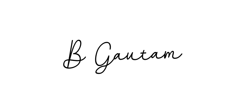 Also we have B Gautam name is the best signature style. Create professional handwritten signature collection using BallpointsItalic-DORy9 autograph style. B Gautam signature style 11 images and pictures png