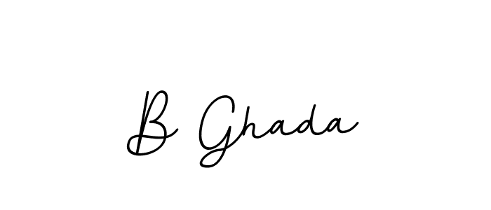 How to make B Ghada signature? BallpointsItalic-DORy9 is a professional autograph style. Create handwritten signature for B Ghada name. B Ghada signature style 11 images and pictures png