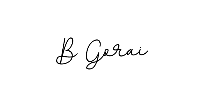 How to make B Gorai signature? BallpointsItalic-DORy9 is a professional autograph style. Create handwritten signature for B Gorai name. B Gorai signature style 11 images and pictures png