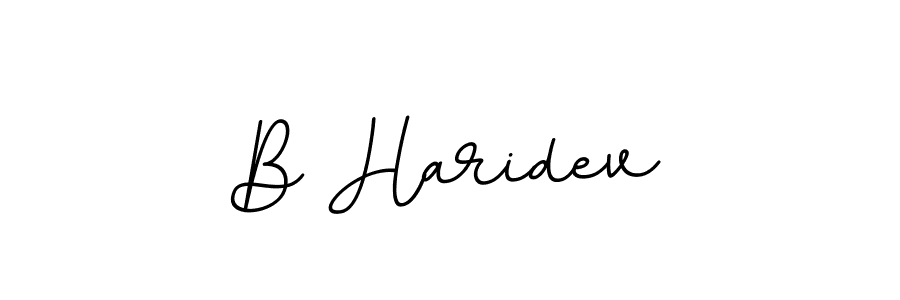 Similarly BallpointsItalic-DORy9 is the best handwritten signature design. Signature creator online .You can use it as an online autograph creator for name B Haridev. B Haridev signature style 11 images and pictures png