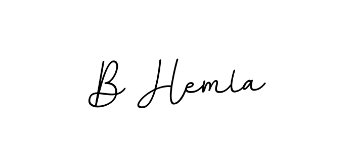 Use a signature maker to create a handwritten signature online. With this signature software, you can design (BallpointsItalic-DORy9) your own signature for name B Hemla. B Hemla signature style 11 images and pictures png