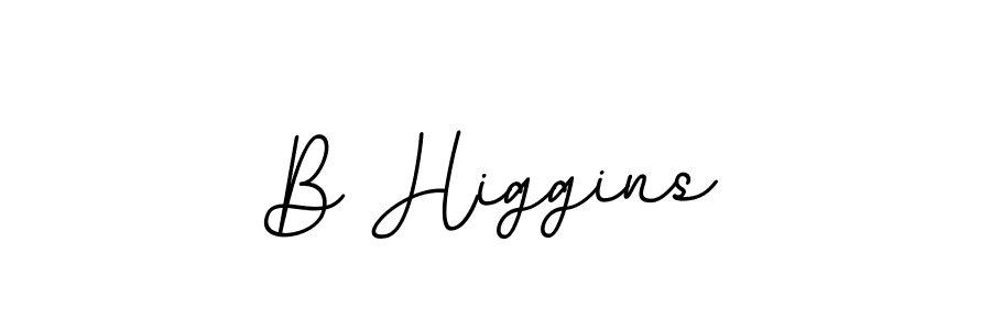 B Higgins stylish signature style. Best Handwritten Sign (BallpointsItalic-DORy9) for my name. Handwritten Signature Collection Ideas for my name B Higgins. B Higgins signature style 11 images and pictures png