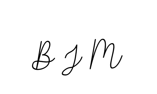 You should practise on your own different ways (BallpointsItalic-DORy9) to write your name (B J M) in signature. don't let someone else do it for you. B J M signature style 11 images and pictures png