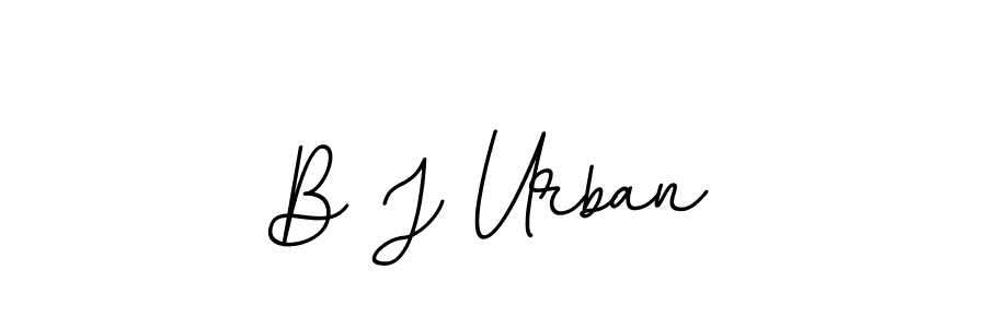 B J Urban stylish signature style. Best Handwritten Sign (BallpointsItalic-DORy9) for my name. Handwritten Signature Collection Ideas for my name B J Urban. B J Urban signature style 11 images and pictures png