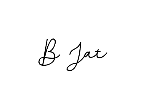 B Jat stylish signature style. Best Handwritten Sign (BallpointsItalic-DORy9) for my name. Handwritten Signature Collection Ideas for my name B Jat. B Jat signature style 11 images and pictures png