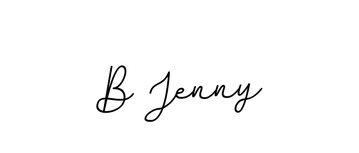 Create a beautiful signature design for name B Jenny. With this signature (BallpointsItalic-DORy9) fonts, you can make a handwritten signature for free. B Jenny signature style 11 images and pictures png