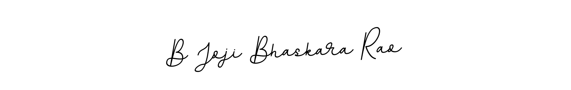 Make a beautiful signature design for name B Joji Bhaskara Rao. With this signature (BallpointsItalic-DORy9) style, you can create a handwritten signature for free. B Joji Bhaskara Rao signature style 11 images and pictures png