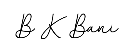 Style your name B K Bani with confidence using BallpointsItalic-DORy9 signature design. Simple, elegant, and ready for immediate document use. B K Bani signature style 11 images and pictures png
