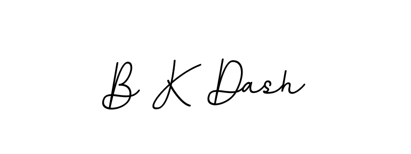 How to make B K Dash name signature. Use BallpointsItalic-DORy9 style for creating short signs online. This is the latest handwritten sign. B K Dash signature style 11 images and pictures png