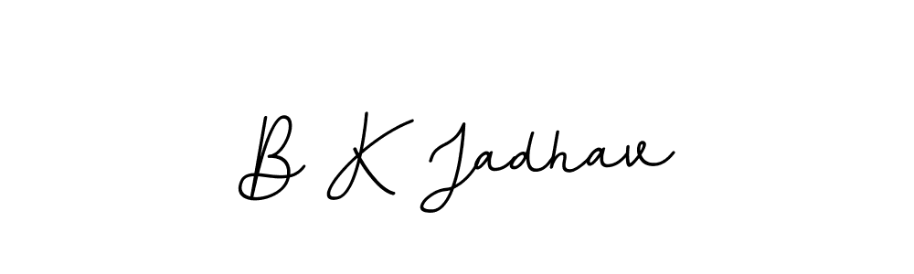 Use a signature maker to create a handwritten signature online. With this signature software, you can design (BallpointsItalic-DORy9) your own signature for name B K Jadhav. B K Jadhav signature style 11 images and pictures png