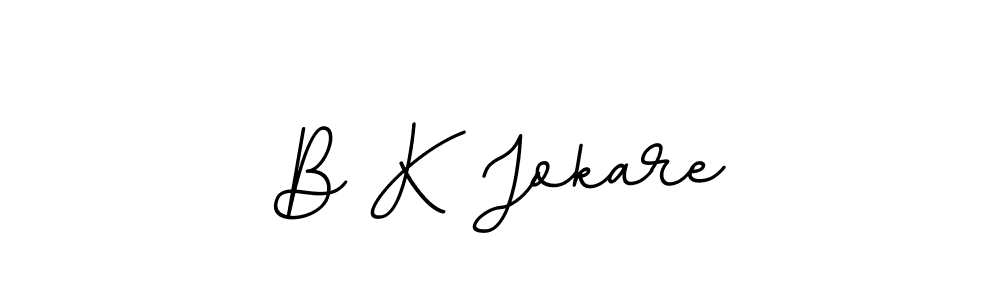 if you are searching for the best signature style for your name B K Jokare. so please give up your signature search. here we have designed multiple signature styles  using BallpointsItalic-DORy9. B K Jokare signature style 11 images and pictures png