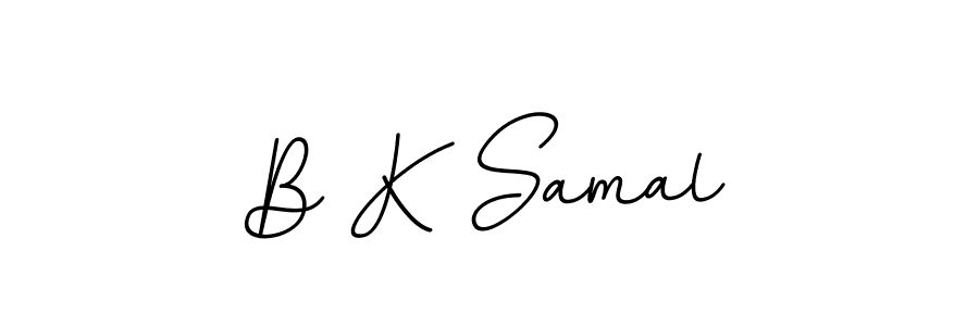 How to make B K Samal signature? BallpointsItalic-DORy9 is a professional autograph style. Create handwritten signature for B K Samal name. B K Samal signature style 11 images and pictures png