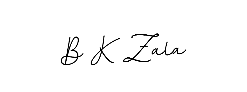 BallpointsItalic-DORy9 is a professional signature style that is perfect for those who want to add a touch of class to their signature. It is also a great choice for those who want to make their signature more unique. Get B K Zala name to fancy signature for free. B K Zala signature style 11 images and pictures png