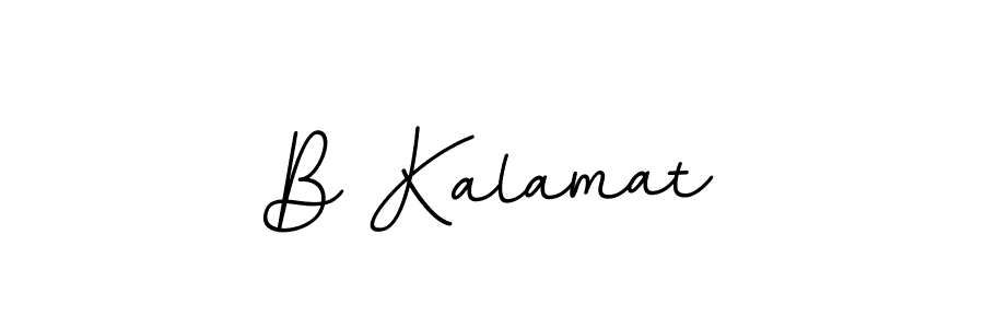 Use a signature maker to create a handwritten signature online. With this signature software, you can design (BallpointsItalic-DORy9) your own signature for name B Kalamat. B Kalamat signature style 11 images and pictures png