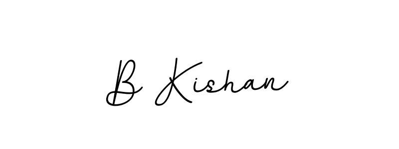 Use a signature maker to create a handwritten signature online. With this signature software, you can design (BallpointsItalic-DORy9) your own signature for name B Kishan. B Kishan signature style 11 images and pictures png