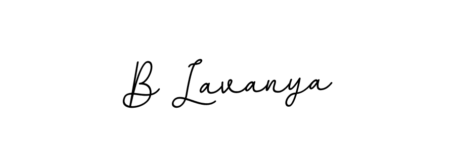 You should practise on your own different ways (BallpointsItalic-DORy9) to write your name (B Lavanya) in signature. don't let someone else do it for you. B Lavanya signature style 11 images and pictures png