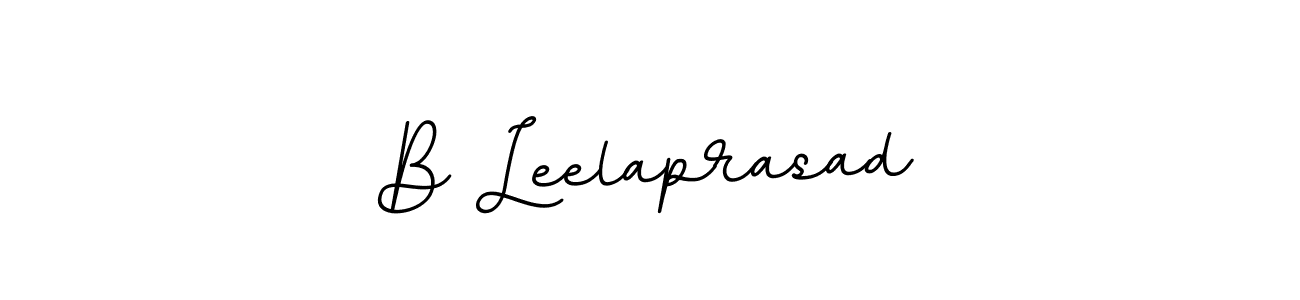 Create a beautiful signature design for name B Leelaprasad. With this signature (BallpointsItalic-DORy9) fonts, you can make a handwritten signature for free. B Leelaprasad signature style 11 images and pictures png