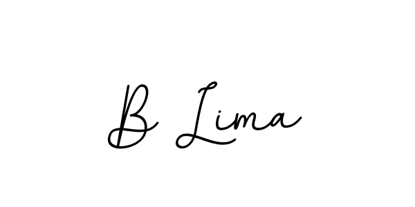 Make a beautiful signature design for name B Lima. With this signature (BallpointsItalic-DORy9) style, you can create a handwritten signature for free. B Lima signature style 11 images and pictures png