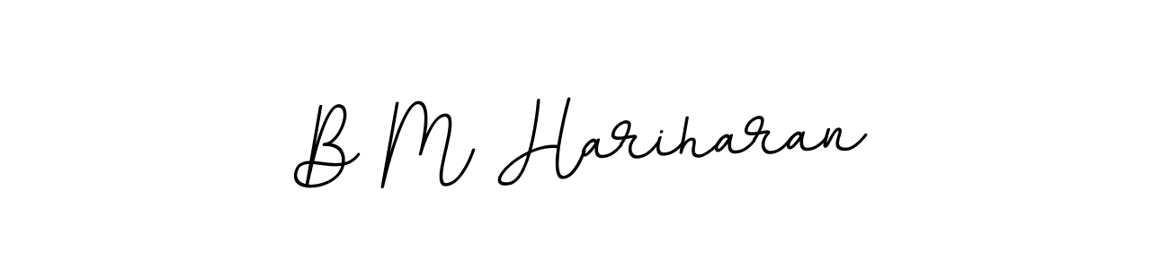 B M Hariharan stylish signature style. Best Handwritten Sign (BallpointsItalic-DORy9) for my name. Handwritten Signature Collection Ideas for my name B M Hariharan. B M Hariharan signature style 11 images and pictures png