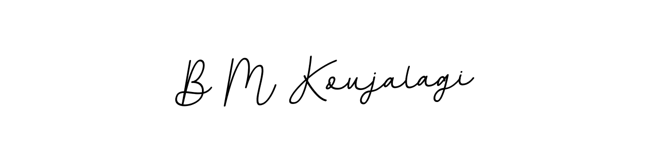 B M Koujalagi stylish signature style. Best Handwritten Sign (BallpointsItalic-DORy9) for my name. Handwritten Signature Collection Ideas for my name B M Koujalagi. B M Koujalagi signature style 11 images and pictures png