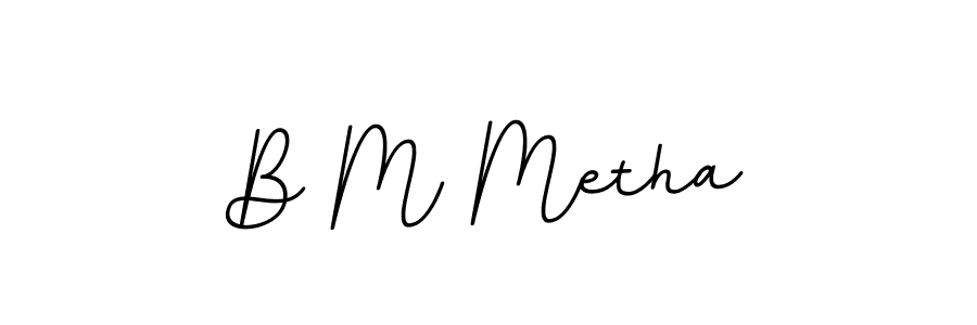 Here are the top 10 professional signature styles for the name B M Metha. These are the best autograph styles you can use for your name. B M Metha signature style 11 images and pictures png