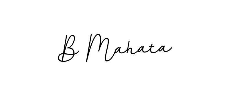 How to make B Mahata signature? BallpointsItalic-DORy9 is a professional autograph style. Create handwritten signature for B Mahata name. B Mahata signature style 11 images and pictures png