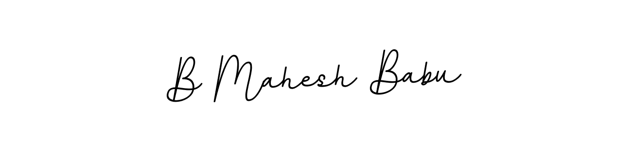 Create a beautiful signature design for name B Mahesh Babu. With this signature (BallpointsItalic-DORy9) fonts, you can make a handwritten signature for free. B Mahesh Babu signature style 11 images and pictures png