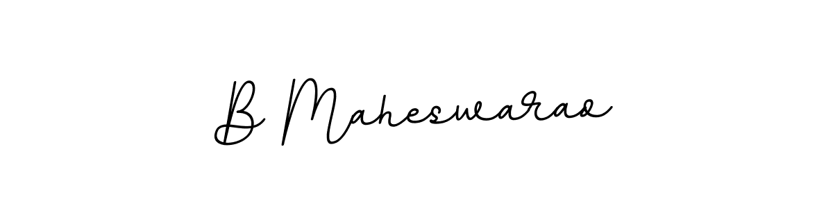 How to make B Maheswarao name signature. Use BallpointsItalic-DORy9 style for creating short signs online. This is the latest handwritten sign. B Maheswarao signature style 11 images and pictures png