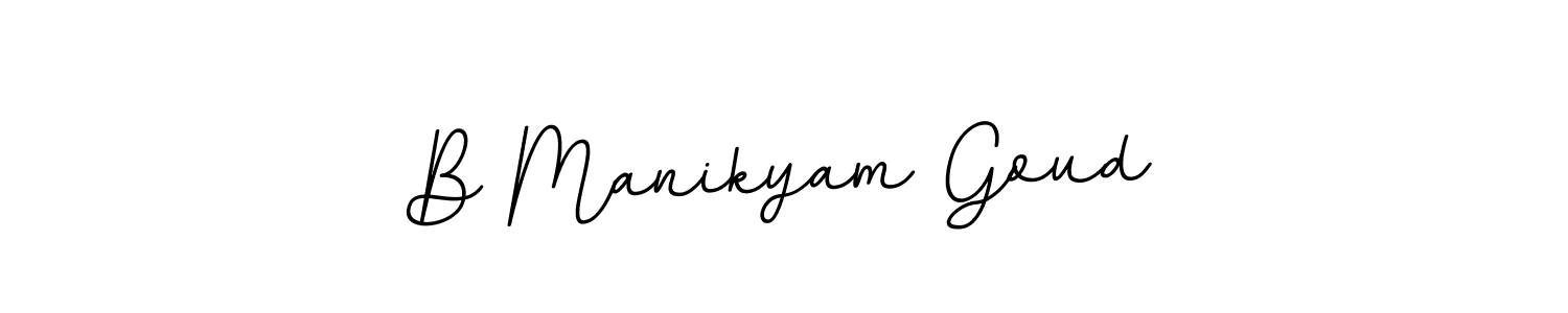 B Manikyam Goud stylish signature style. Best Handwritten Sign (BallpointsItalic-DORy9) for my name. Handwritten Signature Collection Ideas for my name B Manikyam Goud. B Manikyam Goud signature style 11 images and pictures png