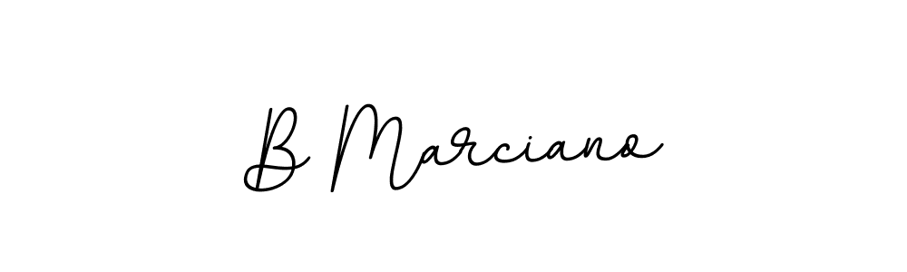 How to make B Marciano signature? BallpointsItalic-DORy9 is a professional autograph style. Create handwritten signature for B Marciano name. B Marciano signature style 11 images and pictures png
