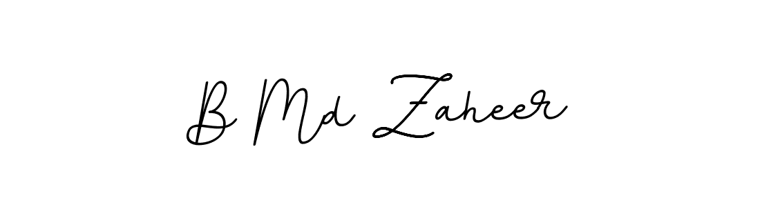 Use a signature maker to create a handwritten signature online. With this signature software, you can design (BallpointsItalic-DORy9) your own signature for name B Md Zaheer. B Md Zaheer signature style 11 images and pictures png